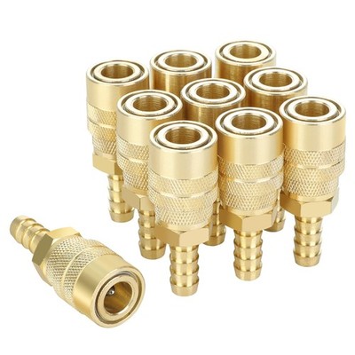 JOROY Air Coupler with 3/8 Hose Barb, Industrial MType, 1/4 Inch Body Size, B...
