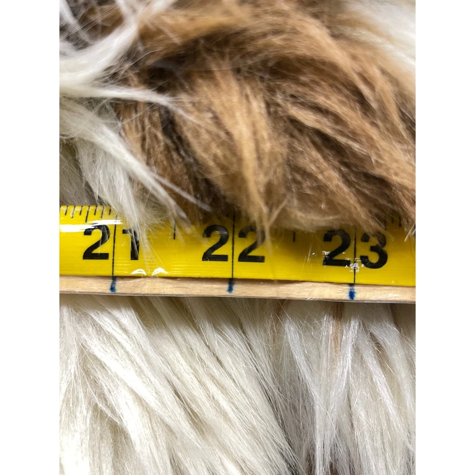 Abrigo de piel sintética Zadig & Voltaire para mujer XS marrón blanco pasarela invierno moda Foto 4 de 4