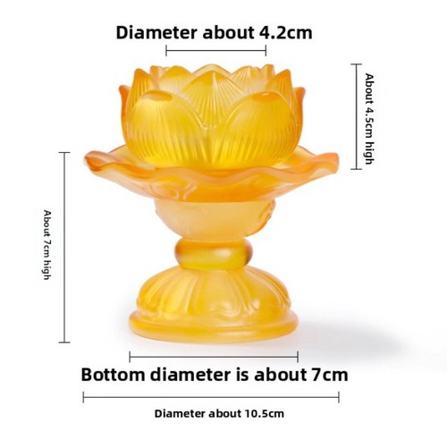 Glas Lotus Lampenhalter Angebot Buddha Laternen Lampenhalter Kerzenständer - Bild 2 von 5