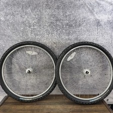 Vintage Mountain Bike 26in Wheelset High Flange Hub 1986 Wheels 36h Nutted Bmx Vintage Mountain Bike 26in Wheelset High Flange Hub 1986 Wheels 36h Nutted Bmx