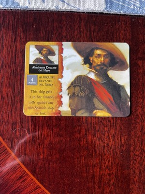 ALMIRANTE DEVANTE DEL NERO (LE) Barbary Coast Pirates Wizkids CSG Pocketmodel