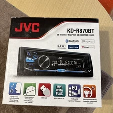 JVC KD-R870BT Car Stereo Receiver USB CD AM/FM Bluetooth - Brand New