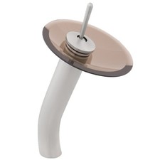Miseno ML100 1.8 GPM 1 Hole Waterfall Disc Vessel Bathroom Faucet - Brown