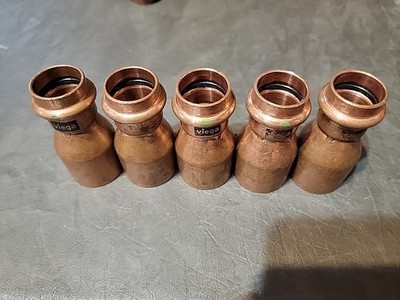 5 Viega Propress Reducer, 1-1/4'' X 3/4'', Tube Fitting 