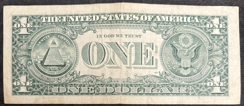 2006 San Francisco $1 Bill Quad Solid Lucky 7777’s Fancy Numbers Note - Image 2 of 2