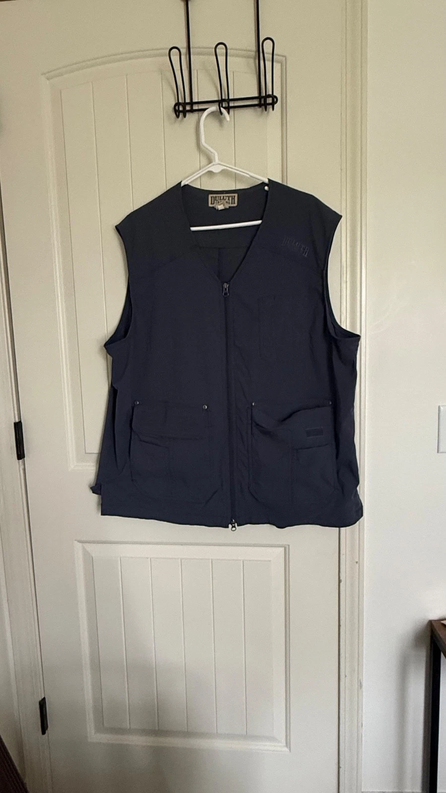 Duluth Trading Vest Men's Large Blue Fishing Field Tactical Utility Work