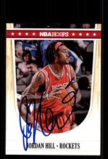 Signed Basketball Card Auto Jordan Hill 2011-12 Hoops #72 Houston Rockets
