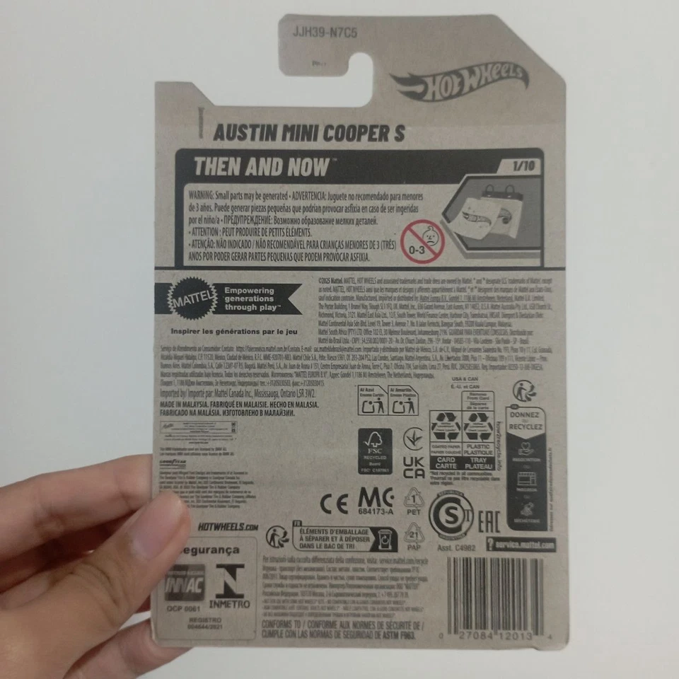 Hot Wheels 2026 Case C Austin Mini Cooper S Green - International Card #71 - Image 2 of 3