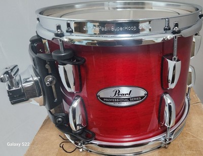 USED Pearl PMX Professional Maple 10x7'' Sequoia Red Lacquer #110 Rack Tom Drum