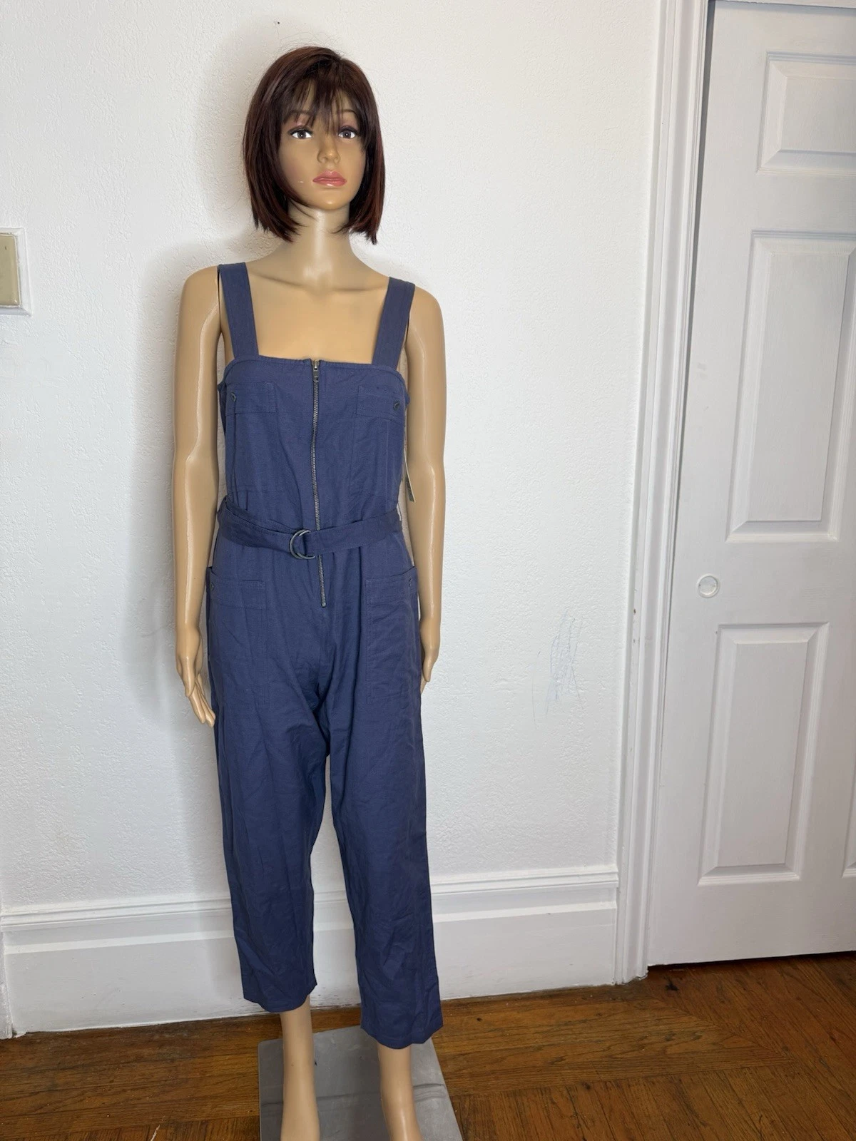 Billabong Womens Light The Night Jumpsuit Cargo Pocket Overall Bib Size M New