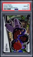 2025 Prizm Randy Moss Horizontal Manga PSA 10 Minnesota Vikings Case Hit