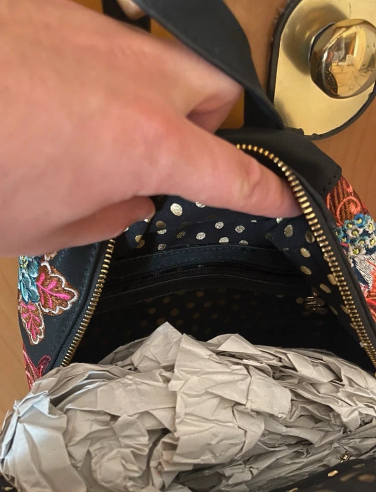 Zaino Desigual Stile Floreale. Nuovo, Ottimo Stato - Immagine 4 di 4