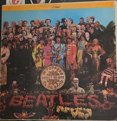 Beatles Sergeant Pepper's Lonely Hearts Club Playtested Original Insert &Cut Out