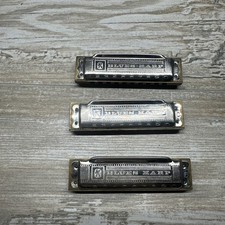 Hohner Blues Harp Harmonicas Lot of 3 Keys B C E Used No Cases