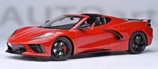 Chevrolet Corvette C8 Stingray Z51 Torch Red in 1:18 Scale by AUTOart