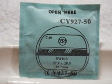 GS CY927-50 Watch Crystal Fit Swiss 29.7 mm - 27.9 x 20.5 mm Replacement Repair