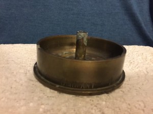 World War II WWII M14 1944 Brass Fabricated Artillery Shell trench art Ashtray