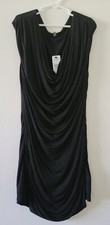 Express Dress or Top Plunging Neck In Black Size Small/P