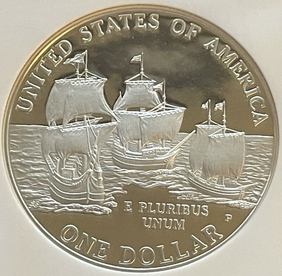 2007 P JAMESTOWN S$1 DOLLAR PF 69 ULTRA CAMEO FOUNDING JAMESTOWN LIBERTY USA - Image 3 of 4