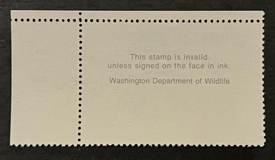 Travelstamps: 1991 US Washington Duck Stamp - Migratory Waterfowl Mint MNH OG - Image 4 of 4