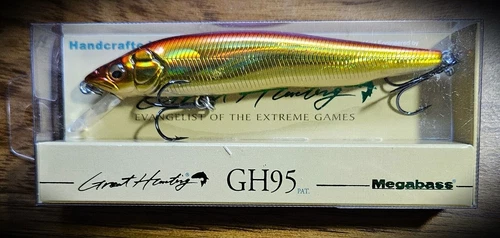 Megabass Great Hunting GH95 Jerkbait Minnow GG Akakin - Super Fast USA Shipping!