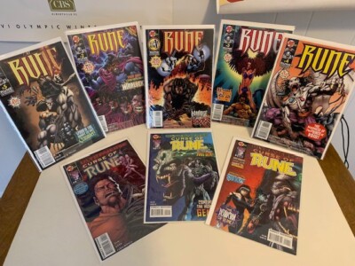 RUNE COMICS Issues 1 - 5 Plus ULTRAVERSE CURSE OF RUNE, Issues 1, 2, 4 All High