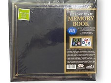 Pioneer EZ Load 12x12 Memory Book Photo Album Blue Gold Top Loading Pages