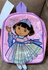 NICK JR. DORA THE EXPLORER MINIBACKPACK 10 3D DRESS ACCENT PINK SUPER CUTE