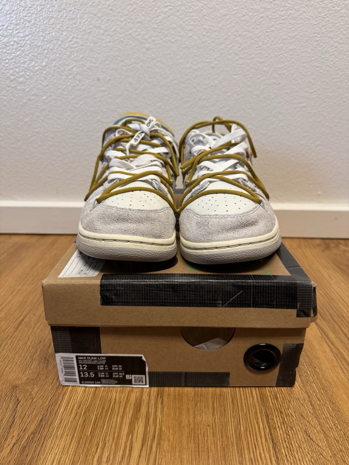 OFF WHITE X NIKE Taglia 12 Nike Off White x Dunk Low Lotto 37 di 50