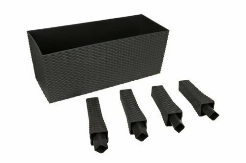 Flower Pot Trough 80cm Planter Rattan Effect +Self Watering insert Modern - Image 2 of 4