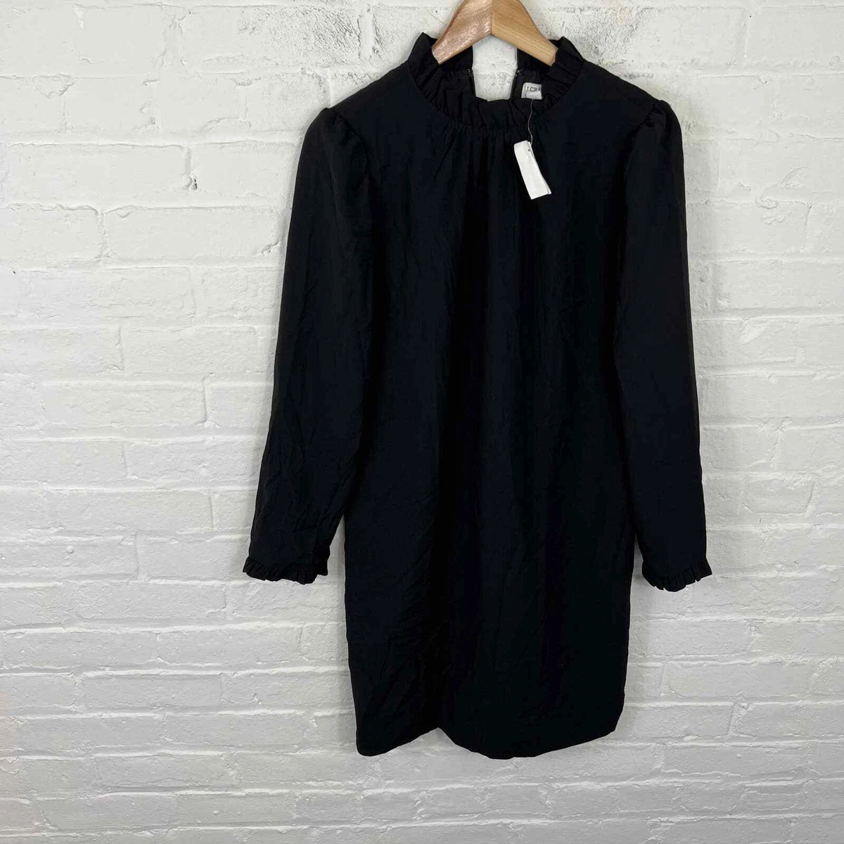 J crew factory ruffle sleeve dress cheap