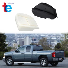 Front Driver Bottom Cloth Seat Cover+Foam Cushion For 07-14 Chevy Silverado 1500