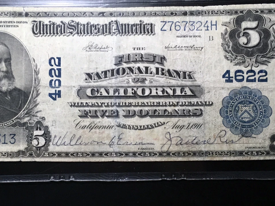 National Bank Note California Pennsylvania PMG 15 Net - Image 2 of 4
