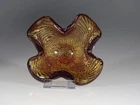 Vintage Murano Glass Bowl Ashtray with Gold Leaf Inclusions c.1965