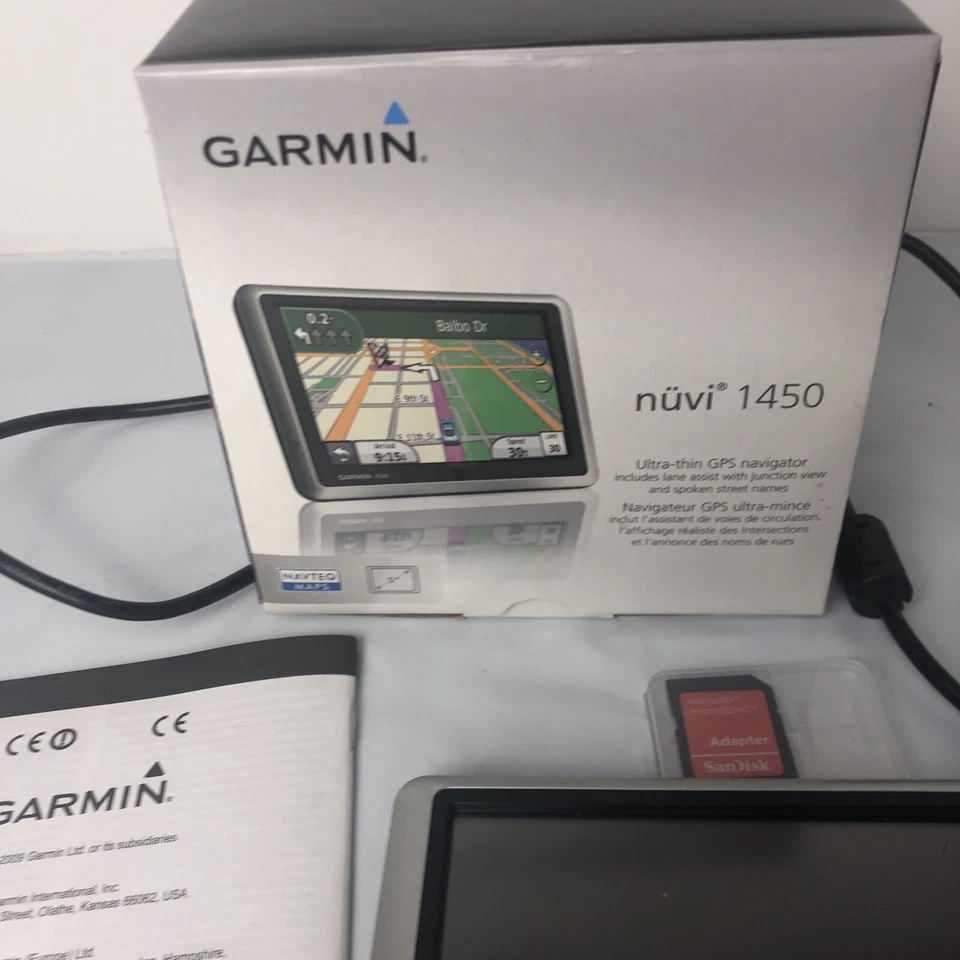 Garmin nuvi 1450 5-Inch Portable GPS Navigator - No Manual Or Window Mount - Image 3 of 4