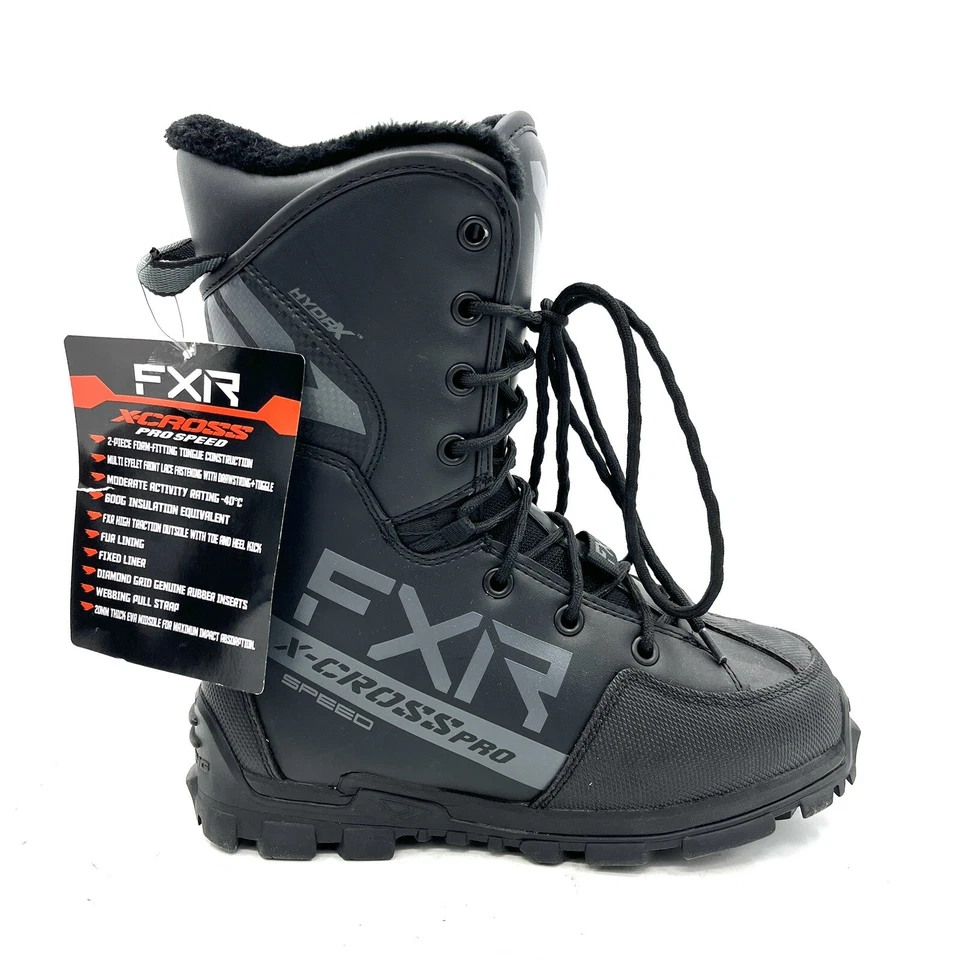 Bota de velocidad FXR X-Cross Pro negra para mujer talla US 8,5 / EU 39 Foto 4 de 4