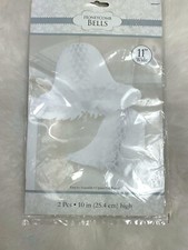 Honeycomb Bells 11" 2/Pkg White 048419596851
