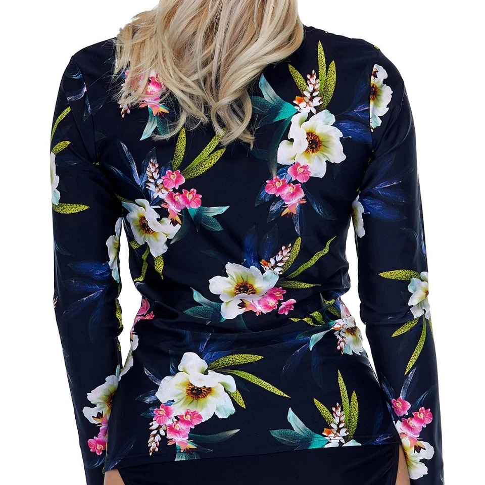 Island Escape Tahití Beach Impreso Protector contra Erupciones Negro S Pequeño Nuevo con Etiquetas Foto 2 de 2