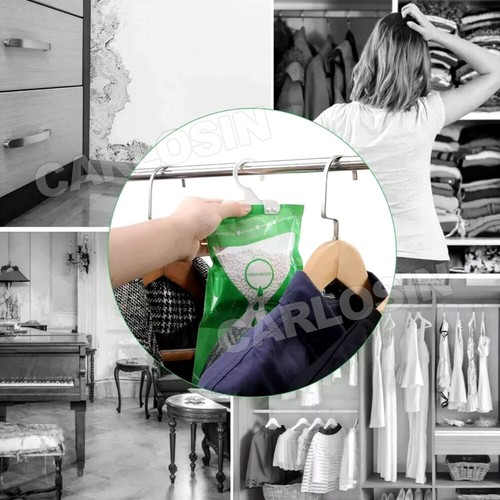 Dehumidifier Bag Moisture Absorber Hanging Wardrobe Drying Anti-mold Agent NEW - Picture 8 of 12