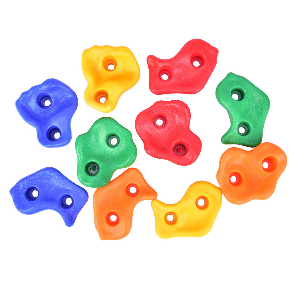 10x Kids Climbing Stones Rocks Outdoor Climbing Point 'Wall Hold Grab