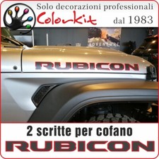 Scritte adesive rubicon - Jeep Wrangler 2018 -  001553 - by Colorkit
