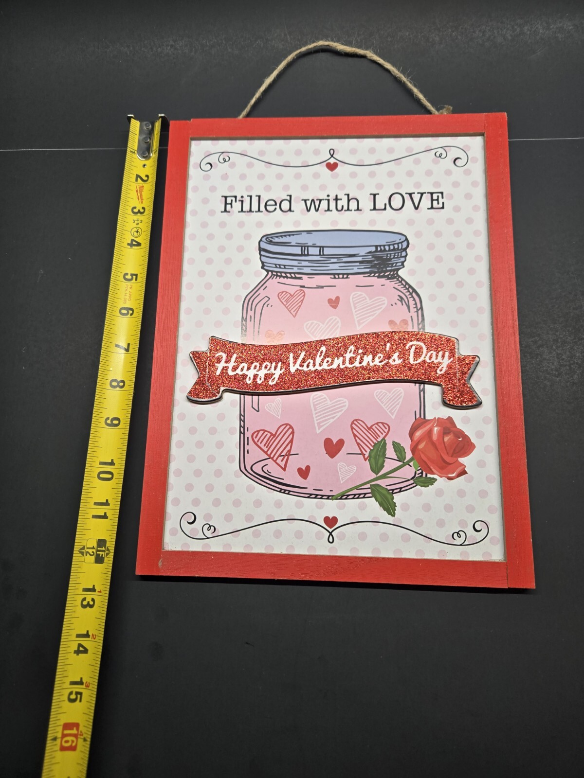 Valentine's Day Hanging Wood Sign