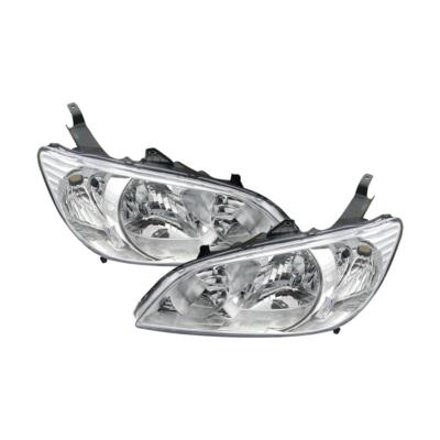 Pair LR Head Lamp Front Light W/O Bulb For Honda Civic ES Facelift 2004-2005