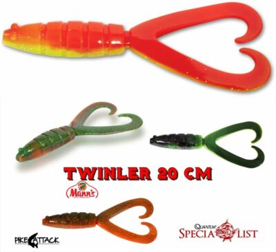 Quantum Specialist TWINLER 20 cm UV-aktiv / Farbauswahl Gummiköder