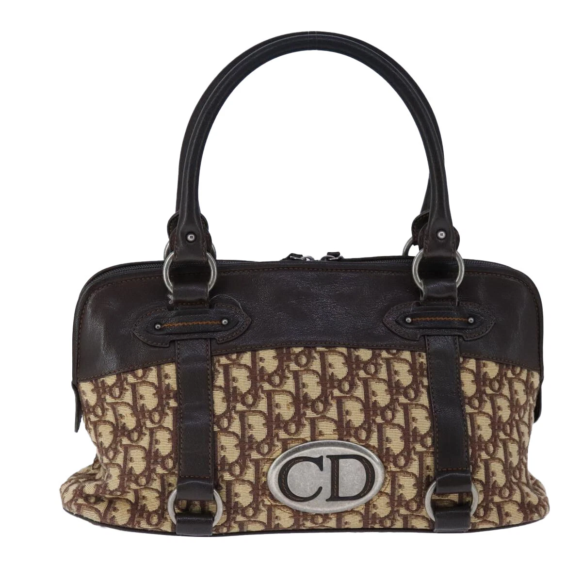 Sac à main Dior Diorissimo en toile marron authentique