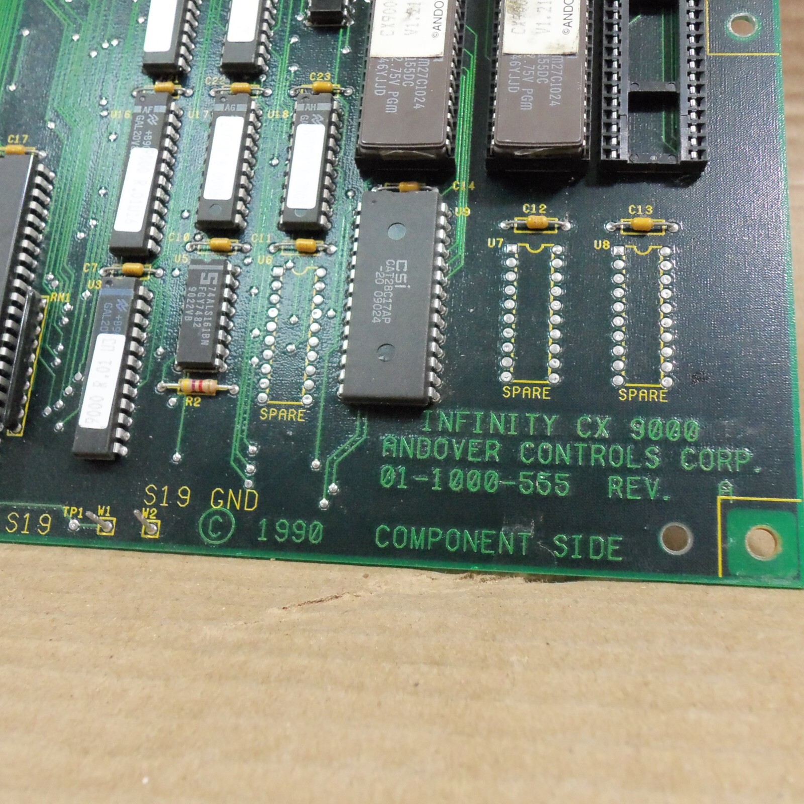 ANDOVER CONTROLS CORP INFINITY CX 9000 CIRCUIT BOARD 01-1000-555 REV A ...