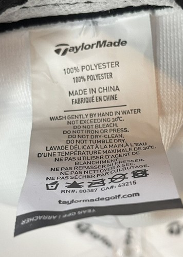 Taylormade weiß Tour Käfig nicht verstellbar Golfhut Logo Stretch Passform Large! - Bild 4 von 4