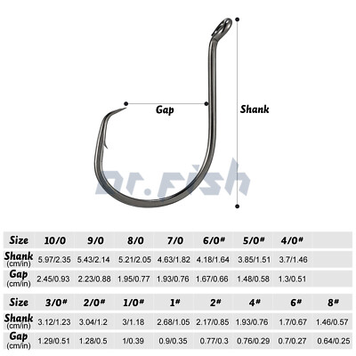 Mustad 39928NP Octopus Inline Circle Hook - Size 10/0, Up Eye, Black Nickel Finish - View #9