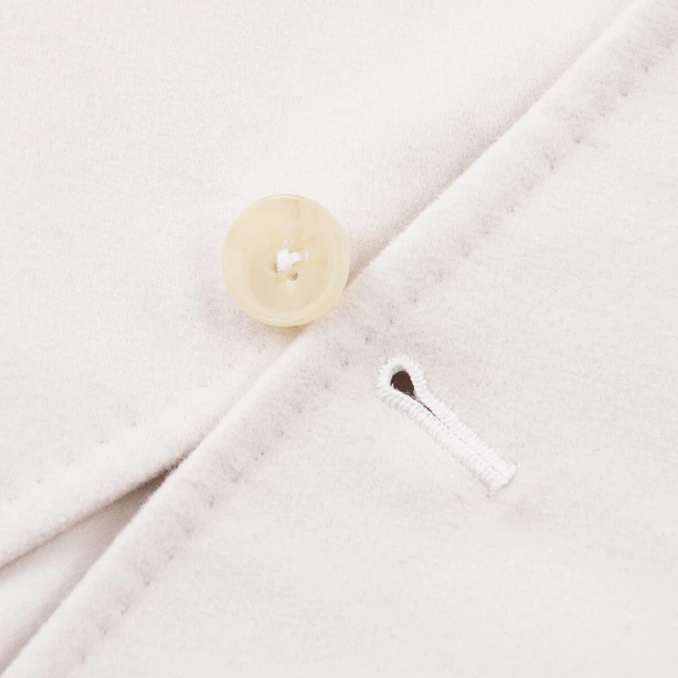 Abrigo deportivo Isaia extra delgado 'Capri' suave de algodón de piel de topo cepillado 40R (UE 50) NUEVO CON ETIQUETAS Foto 4 de 4