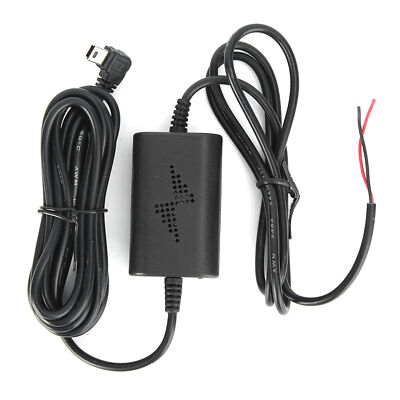 Dash Cam Hardwire Kit 12V/24V-5V 2.5A Left Angle Mini USB Step Down Line for Par
